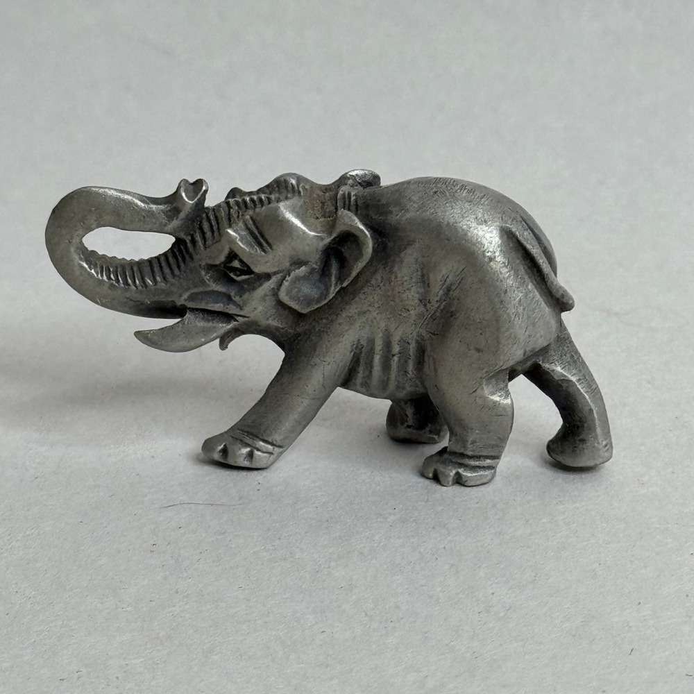 Rawcliffe Pewter Elephant 513 Figurine Vintage Collector Trinket